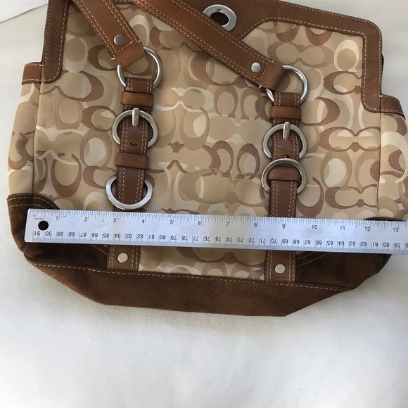 EUC Coach signature brown handbag - Picture 10 of 13